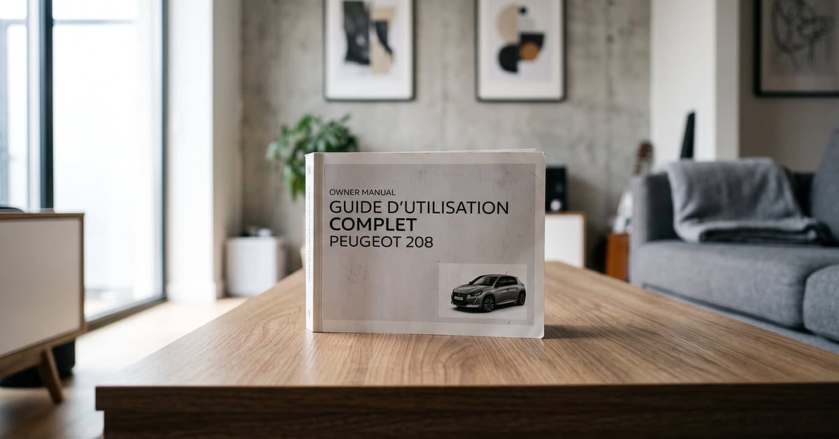 Peugeot 208 guide d'utilisation complet - tableau de bord et commandes intérieures