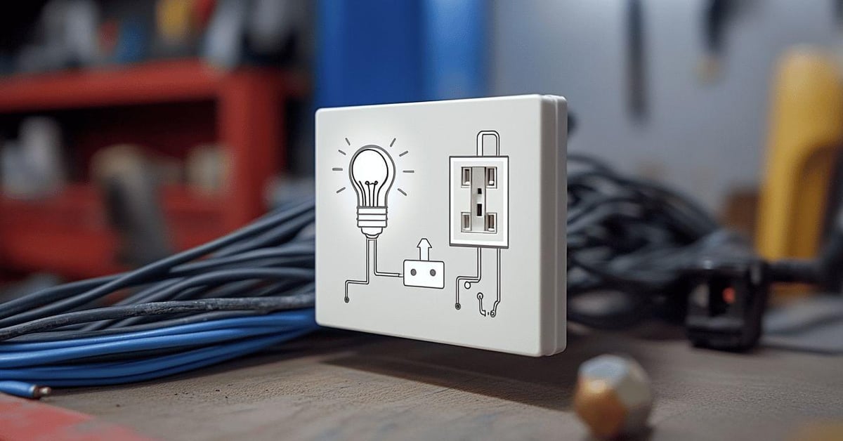Schema electrique simple allumage branchement cablage interrupteur featured